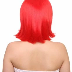 FLAGWIGS Women Patriotic Morocco Flag Bob Wig | Premium Breathable Capless Cap Women's 12 FLAGWIGS Women Patriotic Morocco Flag Bob Wig | Premium Breathable Capless Cap Women's