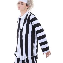 HPO Adult Men's Beetlejuice Costume | Black & White Halloween Costume 8 HPO Adult Men's Beetlejuice Costume | Black & White Halloween Costume