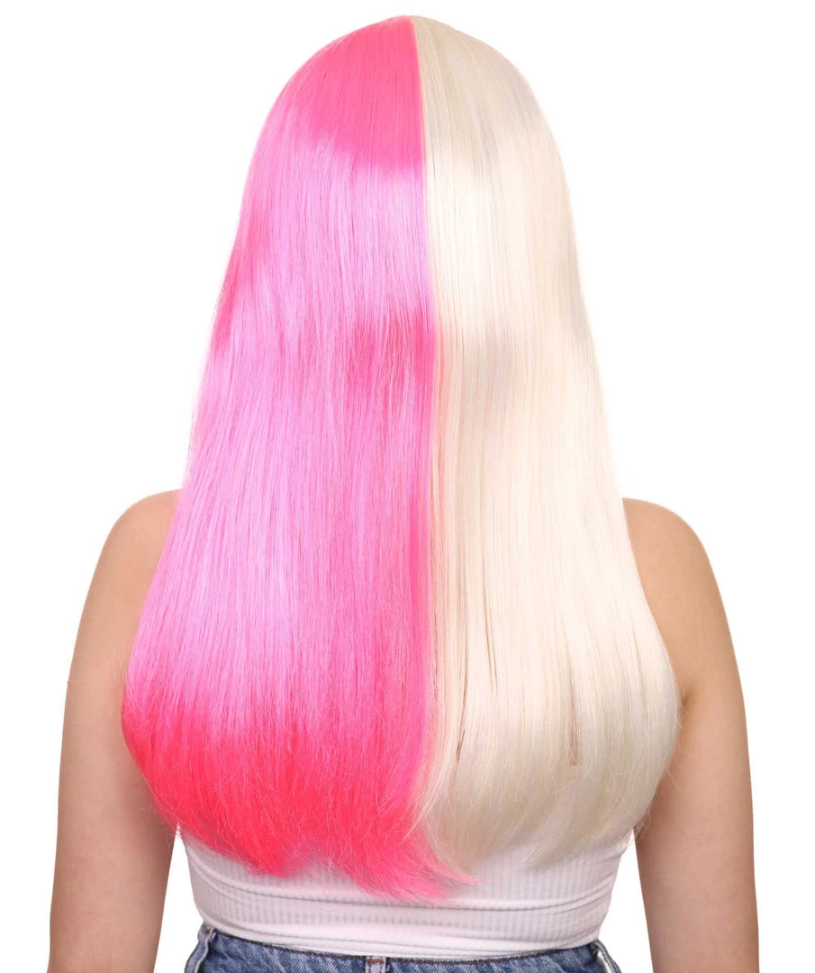 HPO Women's Long Bob Blonde & Pink Womens Wig | Dramatical Cosplay Halloween Wig | Premium Breathable Capless Cap 4 HPO Women's Long Bob Blonde & Pink Womens Wig | Dramatical Cosplay Halloween Wig | Premium Breathable Capless Cap
