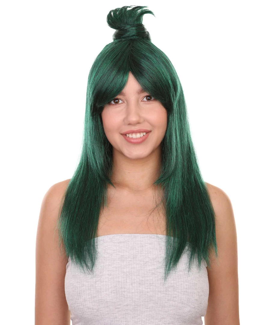 Adult Women's 22" Inch Long Length Straight Halloween Cosplay Anime Hero Mother Wig, Synthetic Soft Fiber Hair, Perfect For Your Next Conventiton And Party! | HPO 1 Adult Women's 22" Inch Long Length Straight Halloween Cosplay Anime Hero Mother Wig, Synthetic Soft Fiber Hair, Perfect For Your Next Conventiton And Party! | HPO