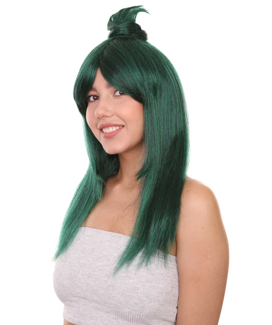 Adult Women's 22" Inch Long Length Straight Halloween Cosplay Anime Hero Mother Wig, Synthetic Soft Fiber Hair, Perfect For Your Next Conventiton And Party! | HPO 2 Adult Women's 22" Inch Long Length Straight Halloween Cosplay Anime Hero Mother Wig, Synthetic Soft Fiber Hair, Perfect For Your Next Conventiton And Party! | HPO