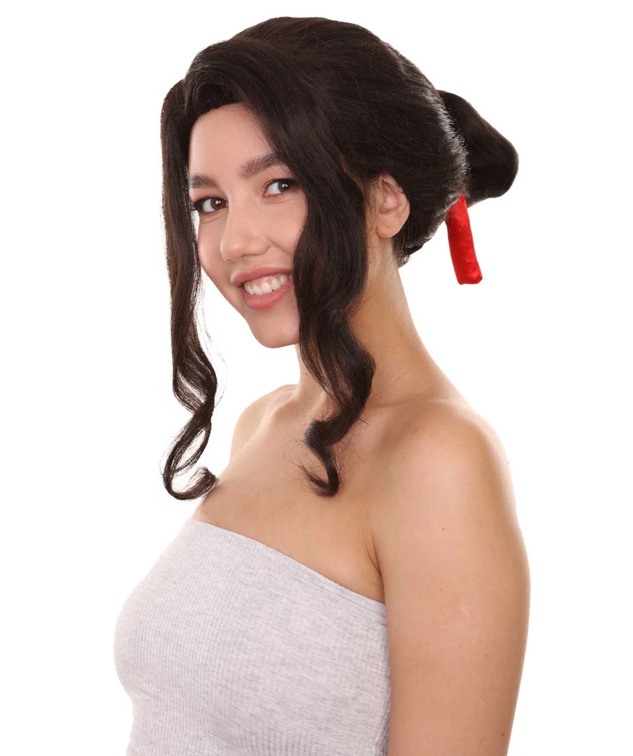 Adult Women's 14" Inch Medium Length Halloween Cosplay Demon King Costume Wig, Synthetic Soft Fiber Hair, Perfect For Your Next Festival And Group Anime Party! | HPO 2 Adult Women's 14" Inch Medium Length Halloween Cosplay Demon King Costume Wig, Synthetic Soft Fiber Hair, Perfect For Your Next Festival And Group Anime Party! | HPO