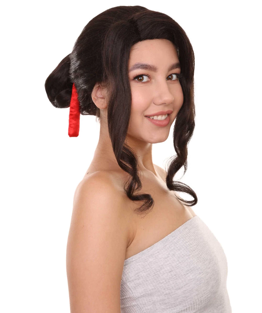 Adult Women's 14" Inch Medium Length Halloween Cosplay Demon King Costume Wig, Synthetic Soft Fiber Hair, Perfect For Your Next Festival And Group Anime Party! | HPO 6 Adult Women's 14" Inch Medium Length Halloween Cosplay Demon King Costume Wig, Synthetic Soft Fiber Hair, Perfect For Your Next Festival And Group Anime Party! | HPO