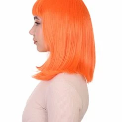 HPO Pageboy Orange Wig | Party Ready Fancy Cosplay Halloween Wig | Premium Breathable Capless Cap 13 HPO Pageboy Orange Wig | Party Ready Fancy Cosplay Halloween Wig | Premium Breathable Capless Cap