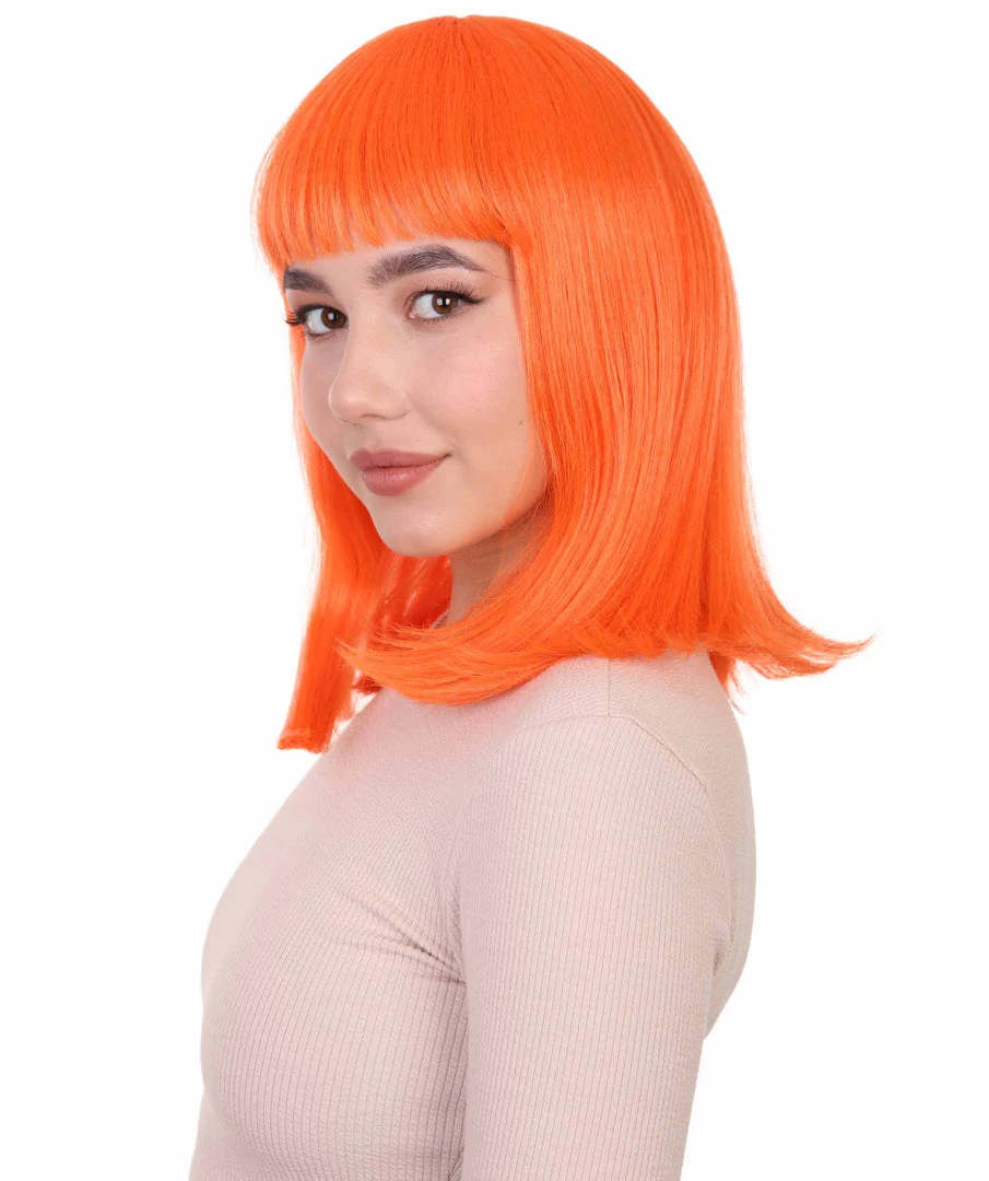 HPO Pageboy Orange Wig | Party Ready Fancy Cosplay Halloween Wig | Premium Breathable Capless Cap 3 HPO Pageboy Orange Wig | Party Ready Fancy Cosplay Halloween Wig | Premium Breathable Capless Cap