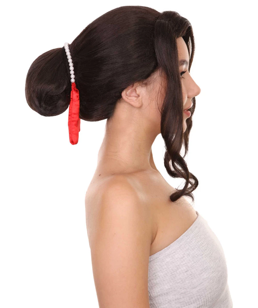 Adult Women's 14" Inch Medium Length Halloween Cosplay Demon King Costume Wig, Synthetic Soft Fiber Hair, Perfect For Your Next Festival And Group Anime Party! | HPO 5 Adult Women's 14" Inch Medium Length Halloween Cosplay Demon King Costume Wig, Synthetic Soft Fiber Hair, Perfect For Your Next Festival And Group Anime Party! | HPO