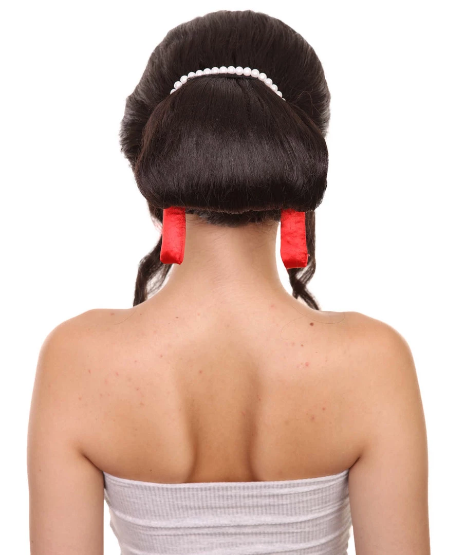 Adult Women's 14" Inch Medium Length Halloween Cosplay Demon King Costume Wig, Synthetic Soft Fiber Hair, Perfect For Your Next Festival And Group Anime Party! | HPO 4 Adult Women's 14" Inch Medium Length Halloween Cosplay Demon King Costume Wig, Synthetic Soft Fiber Hair, Perfect For Your Next Festival And Group Anime Party! | HPO