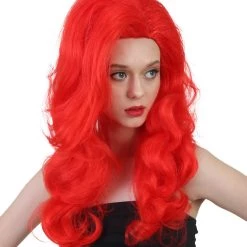 HPO Men's Beauty Womens Wig | Tv/Movie Red Layered Long Wig | Premium Breathable Capless Cap