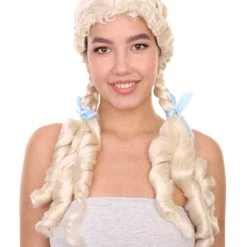HPO Womens Kansas Farm Girl Wig | Long Blonde Wig | Premium Breathable Capless Cap