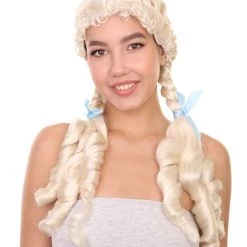HPO Womens Kansas Farm Girl Wig | Long Blonde Wig | Premium Breathable Capless Cap