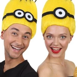 HPO Animation Yellow Mens Wig | Short Yellow Wig | Premium Breathable Capless Cap