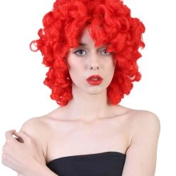 HPO Men's Womens Medium Curly Olympian Lady Wigs Collections | Cosplay Halloween Wigs | Premium Breathable Capless Cap