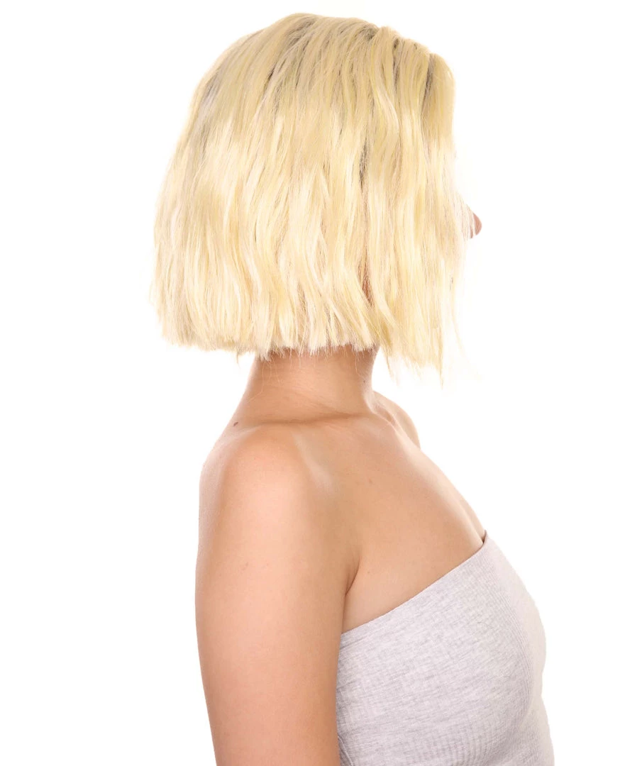 Adult Women's 10" Inch Short Length Halloween Cosplay Ombre Pop Star Fireworks Costume Wig, Synthetic Soft Fiber Hair | HPO 5 Adult Women's 10" Inch Short Length Halloween Cosplay Ombre Pop Star Fireworks Costume Wig, Synthetic Soft Fiber Hair | HPO