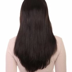 HPO Long Wavy Black Womens Wig | Natural Looking Wig | Premium Breathable Capless Cap