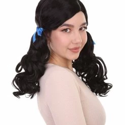 HPO Womens Farm Girl Wig | Traditional Cowgirl Colonial Character Halloween Wig | Premium Breathable Capless Cap Women's 16 HPO Womens Farm Girl Wig | Traditional Cowgirl Colonial Character Halloween Wig | Premium Breathable Capless Cap Women's
