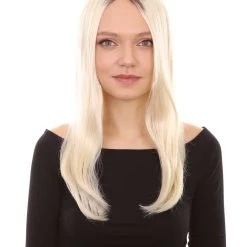 HPO Evil Bride Adult Women's Wig | Blond Cosplay Halloween Wig | Premium Breathable Capless Cap 23 HPO Evil Bride Adult Women's Wig | Blond Cosplay Halloween Wig | Premium Breathable Capless Cap