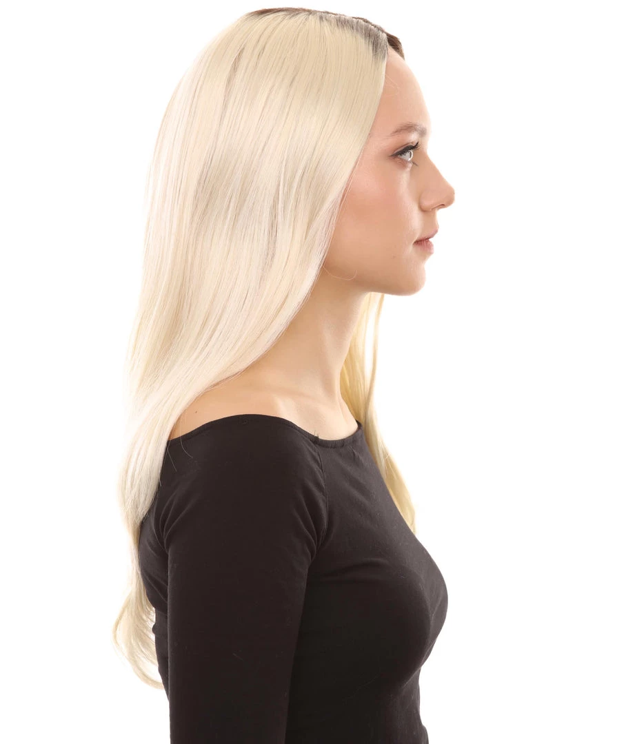 HPO Evil Bride Adult Women's Wig | Blond Cosplay Halloween Wig | Premium Breathable Capless Cap 12 HPO Evil Bride Adult Women's Wig | Blond Cosplay Halloween Wig | Premium Breathable Capless Cap