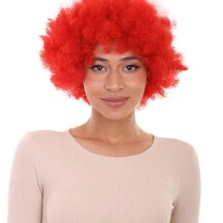 FLAGWIGS Poland Flag Sport Afro Halloween Wig Women's
