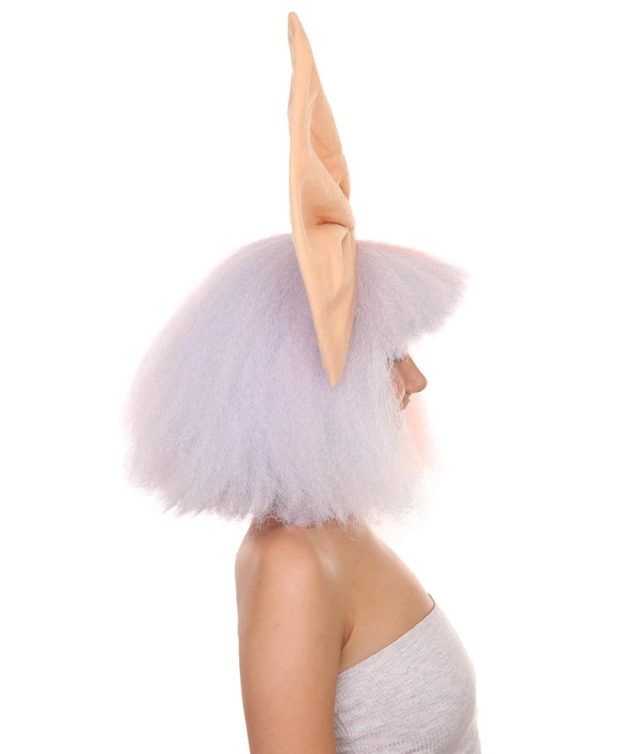 Adult Women's 14" Inch Medium Length Halloween Cosplay Two Tone Super Group Wig With Bow, Synthetic Soft Fiber Hair, Perfect For Your Next Festival Or Party! | HPO 5 Adult Women's 14" Inch Medium Length Halloween Cosplay Two Tone Super Group Wig With Bow, Synthetic Soft Fiber Hair, Perfect For Your Next Festival Or Party! | HPO