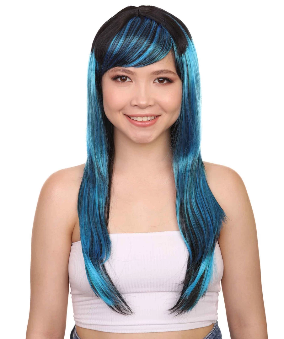 HPO Women's Sexy Peacock Womens Wig | Party Ready Fancy Cosplay Halloween Wig | Premium Breathable Capless Cap 1 HPO Women's Sexy Peacock Womens Wig | Party Ready Fancy Cosplay Halloween Wig | Premium Breathable Capless Cap