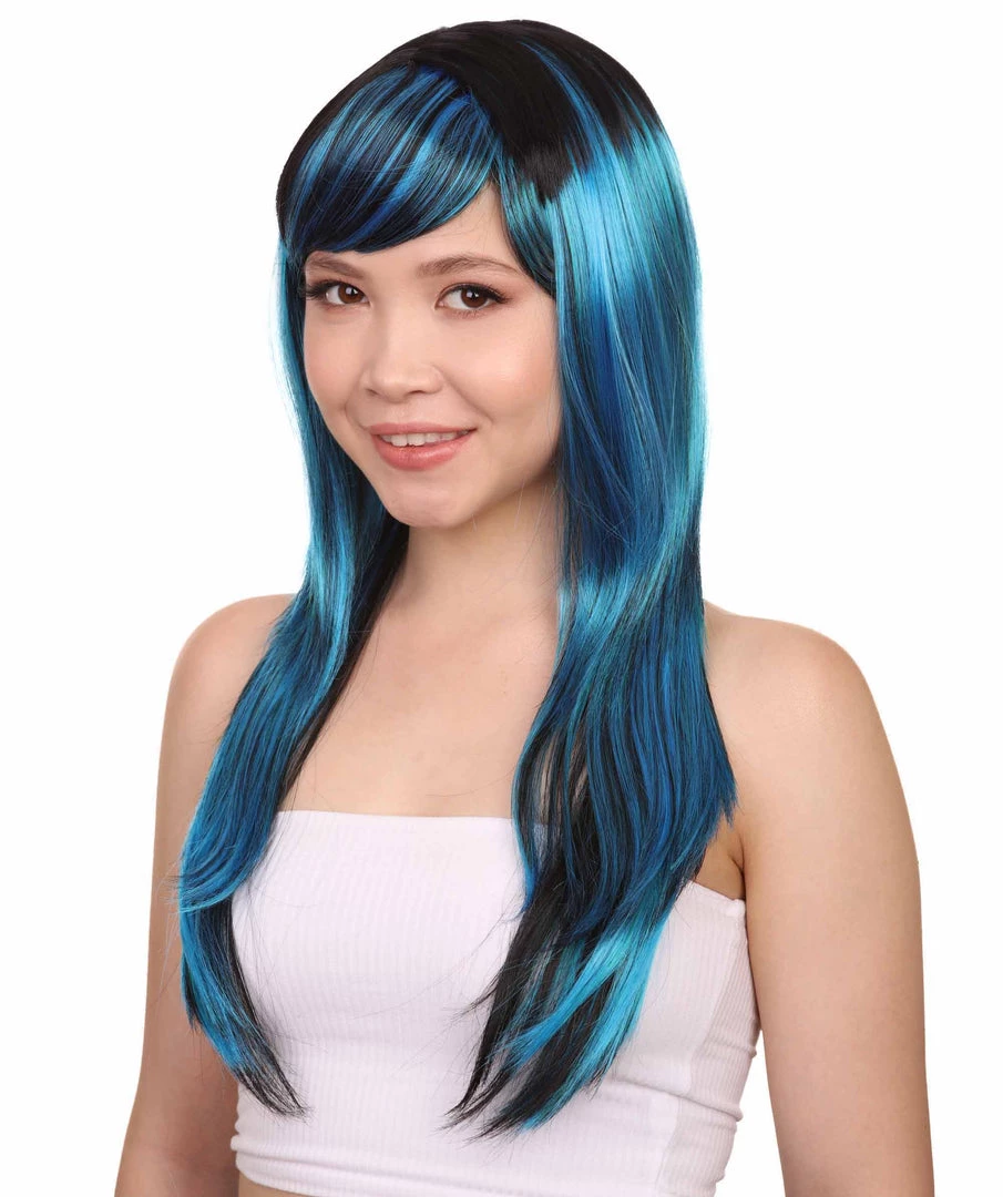 HPO Women's Sexy Peacock Womens Wig | Party Ready Fancy Cosplay Halloween Wig | Premium Breathable Capless Cap 2 HPO Women's Sexy Peacock Womens Wig | Party Ready Fancy Cosplay Halloween Wig | Premium Breathable Capless Cap