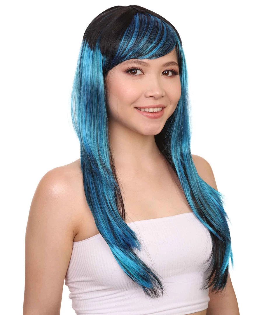 HPO Women's Sexy Peacock Womens Wig | Party Ready Fancy Cosplay Halloween Wig | Premium Breathable Capless Cap 6 HPO Women's Sexy Peacock Womens Wig | Party Ready Fancy Cosplay Halloween Wig | Premium Breathable Capless Cap