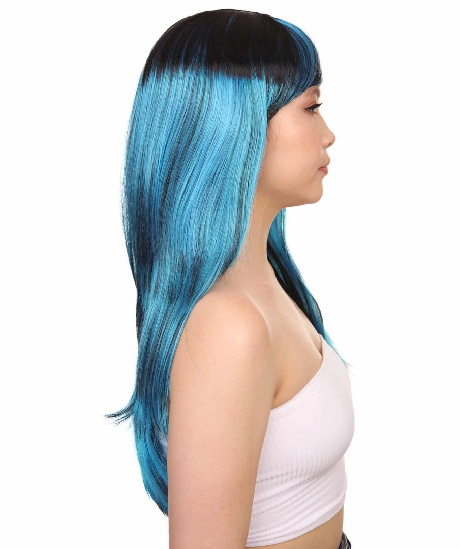 HPO Women's Sexy Peacock Womens Wig | Party Ready Fancy Cosplay Halloween Wig | Premium Breathable Capless Cap 5 HPO Women's Sexy Peacock Womens Wig | Party Ready Fancy Cosplay Halloween Wig | Premium Breathable Capless Cap