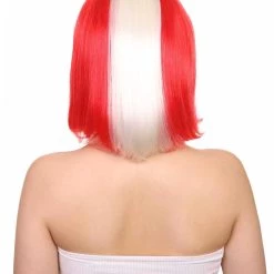 FLAGWIGS Peru Flag Sport Party Bob Wig | National Pride White Red Wig | Premium Breathable Capless Cap 12 FLAGWIGS Peru Flag Sport Party Bob Wig | National Pride White Red Wig | Premium Breathable Capless Cap