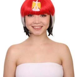 FLAGWIGS Women Patriotic Egypt Flag Bob Wig | Premium Breathable Capless Cap Women's