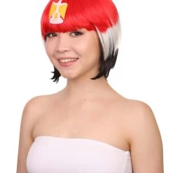 FLAGWIGS Women Patriotic Egypt Flag Bob Wig | Premium Breathable Capless Cap Women's