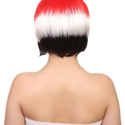 FLAGWIGS Women Patriotic Egypt Flag Bob Wig | Premium Breathable Capless Cap Women's