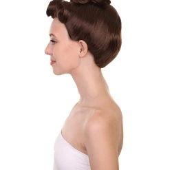 HPO Women's Womens Missy Mistress Brown Wig | TV/Movie Wigs | Premium Breathable Capless Cap