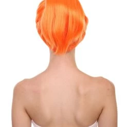 HPO Womens Orange Ponytail Wig | TV/Movie Wigs | Premium Breathable Capless Cap 12 HPO Womens Orange Ponytail Wig | TV/Movie Wigs | Premium Breathable Capless Cap
