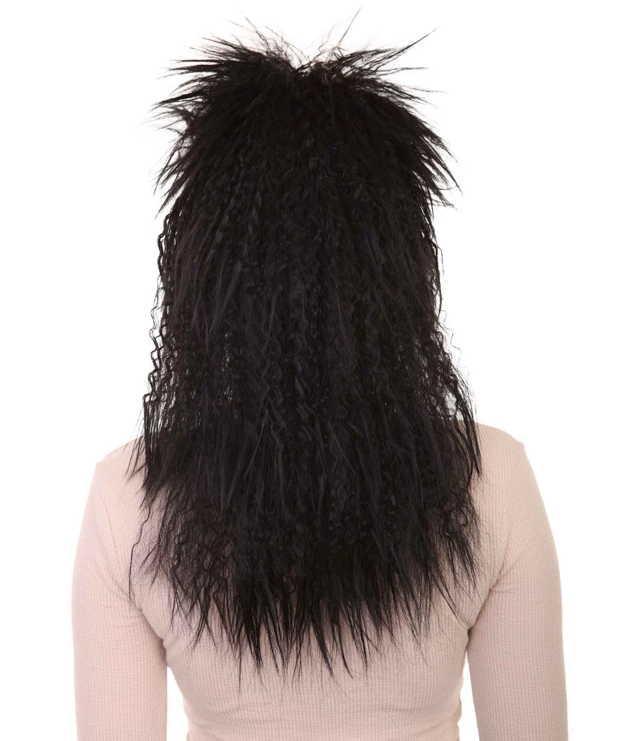 HPO Women Funky Style Black Wig | Premium Breathable Capless Cap 5 HPO Women Funky Style Black Wig | Premium Breathable Capless Cap