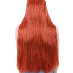 HPO Women's Inhumans Medusa Wig | Coral Orange Pumpkin Long Straight Wig | Premium Breathable Capless Cap 12 HPO Women's Inhumans Medusa Wig | Coral Orange Pumpkin Long Straight Wig | Premium Breathable Capless Cap