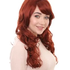 HPO Women's Womens Long Curly Super Model Wig | Natural Looking Fancy Wig Premium Breathable Capless Cap 22 HPO Women's Womens Long Curly Super Model Wig | Natural Looking Fancy Wig Premium Breathable Capless Cap