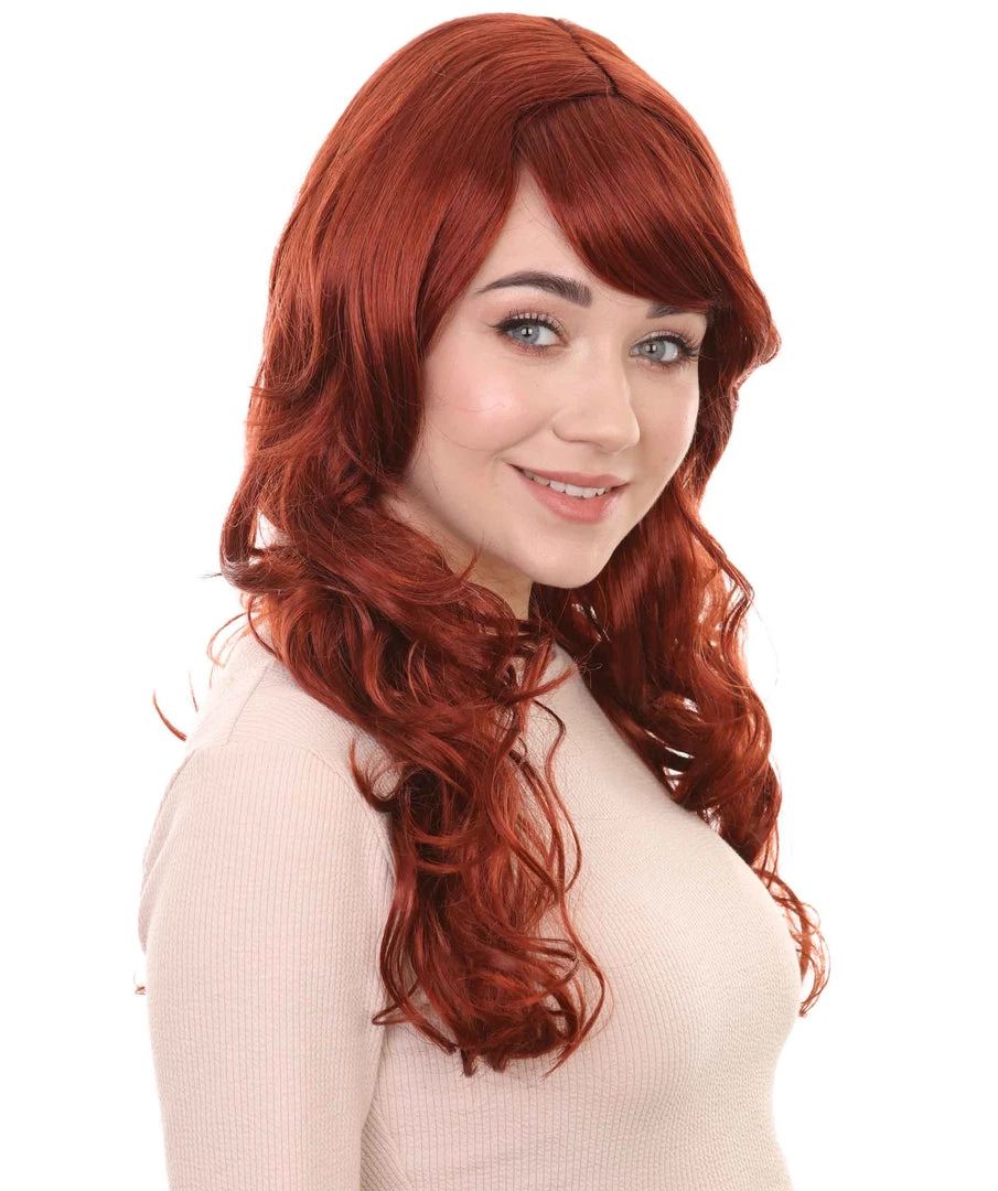 HPO Women's Womens Long Curly Super Model Wig | Natural Looking Fancy Wig Premium Breathable Capless Cap 10 HPO Women's Womens Long Curly Super Model Wig | Natural Looking Fancy Wig Premium Breathable Capless Cap