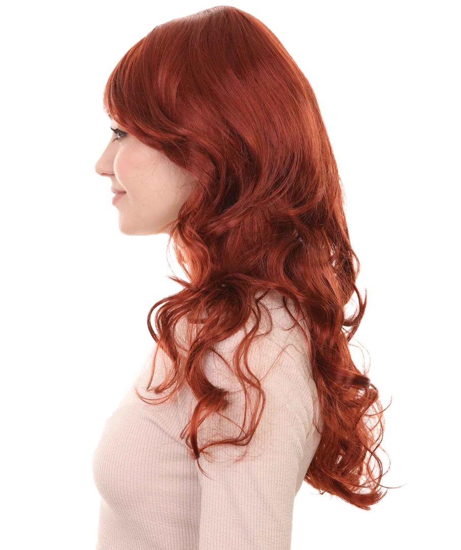 HPO Women's Womens Long Curly Super Model Wig | Natural Looking Fancy Wig Premium Breathable Capless Cap 7 HPO Women's Womens Long Curly Super Model Wig | Natural Looking Fancy Wig Premium Breathable Capless Cap