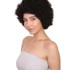 HPO Black Afro Unisex Wig | Super Sized Jumbo Party Event Ready Cosplay Halloween Wig Women's