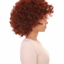 HPO Burgundy Afro Unisex Wig | Super Size Jumbo Party Event Ready Cosplay Halloween Wig Women's 11 HPO Burgundy Afro Unisex Wig | Super Size Jumbo Party Event Ready Cosplay Halloween Wig Women's