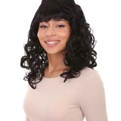 HPO 60's Teaser Womens Wig | Black Vintage Halloween Wig 11 HPO 60's Teaser Womens Wig | Black Vintage Halloween Wig