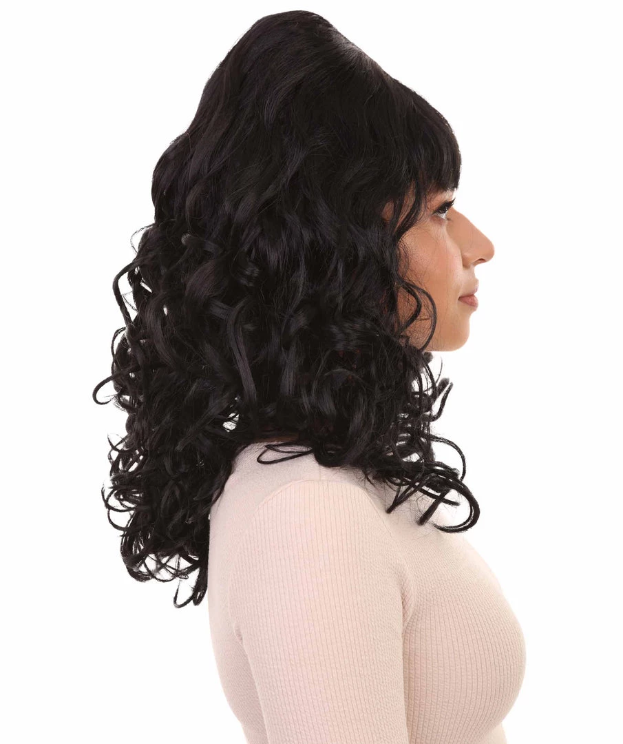 HPO 60's Teaser Womens Wig | Black Vintage Halloween Wig 6 HPO 60's Teaser Womens Wig | Black Vintage Halloween Wig