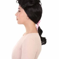 HPO Womens French Colonial Historical Wig | Black Cosplay Wigs | Premium Breathable Capless Cap 11 HPO Womens French Colonial Historical Wig | Black Cosplay Wigs | Premium Breathable Capless Cap
