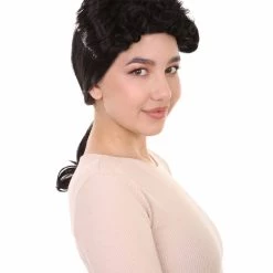 HPO Womens French Colonial Historical Wig | Black Cosplay Wigs | Premium Breathable Capless Cap 14 HPO Womens French Colonial Historical Wig | Black Cosplay Wigs | Premium Breathable Capless Cap