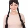 HPO Dutch Girl Braided Wigs | Colonial Character Cosplay Wigs Multiple Colors | Premium Breathable Capless Cap Women's