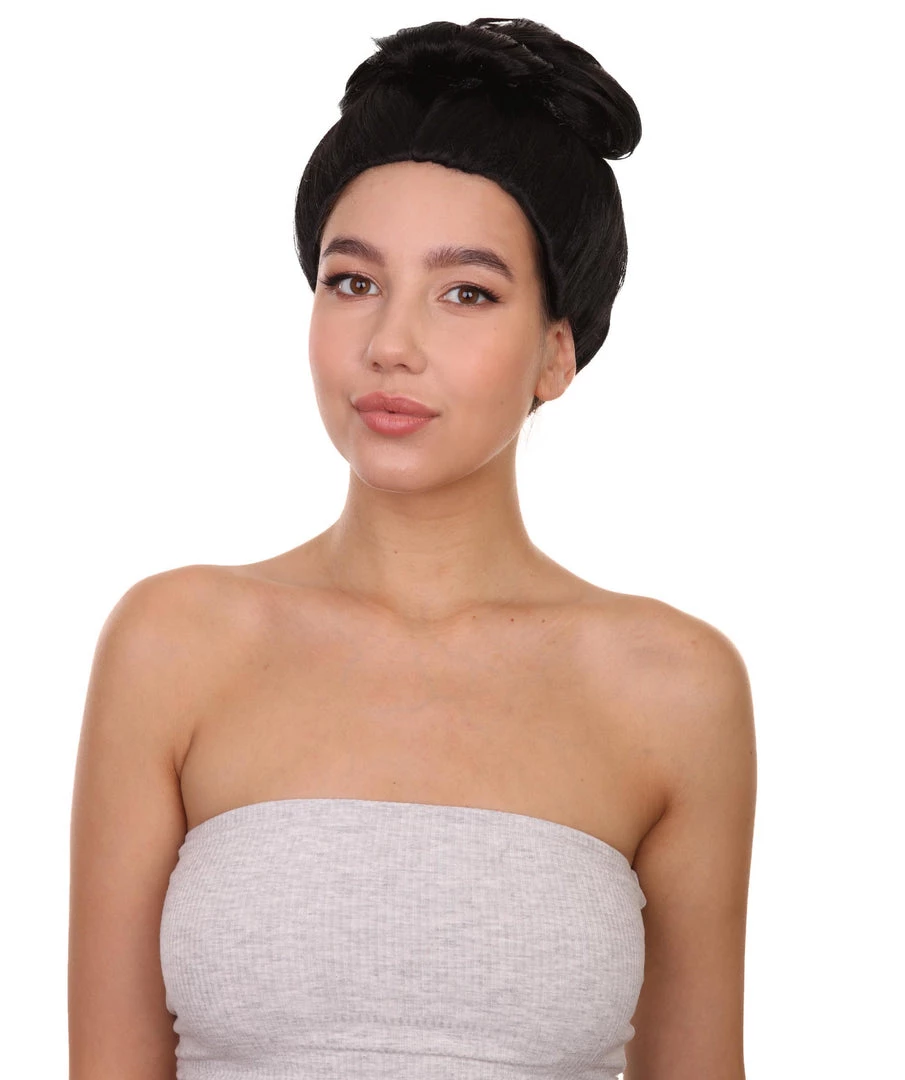 HPO Women's Pinned Up China Girl Wig | Black Cosplay Wig | Premium Breathable Capless Cap 2 HPO Women's Pinned Up China Girl Wig | Black Cosplay Wig | Premium Breathable Capless Cap