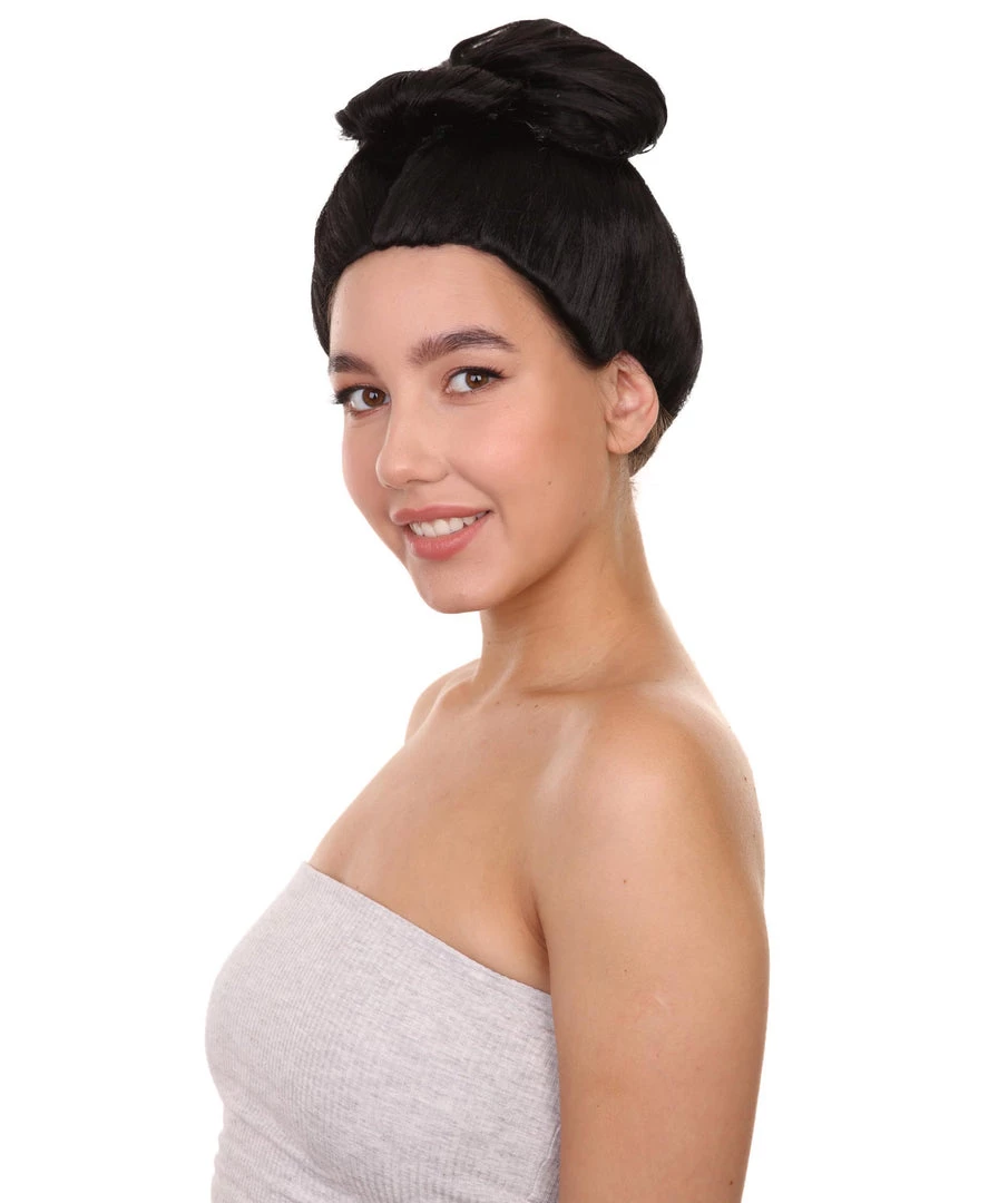 HPO Women's Pinned Up China Girl Wig | Black Cosplay Wig | Premium Breathable Capless Cap 3 HPO Women's Pinned Up China Girl Wig | Black Cosplay Wig | Premium Breathable Capless Cap