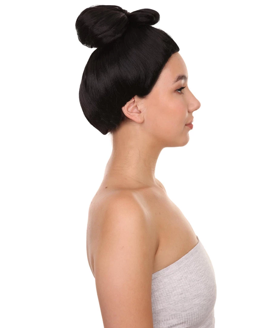 HPO Women's Pinned Up China Girl Wig | Black Cosplay Wig | Premium Breathable Capless Cap 6 HPO Women's Pinned Up China Girl Wig | Black Cosplay Wig | Premium Breathable Capless Cap