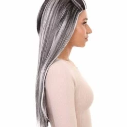 HPO Monster Womens Wig | Two Toned Cosplay Halloween Wig | Premium Breathable Capless Cap 15 HPO Monster Womens Wig | Two Toned Cosplay Halloween Wig | Premium Breathable Capless Cap