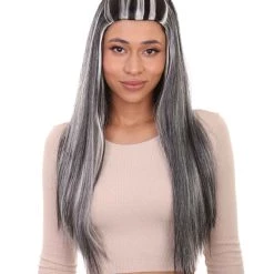 HPO Monster Womens Wig | Two Toned Cosplay Halloween Wig | Premium Breathable Capless Cap